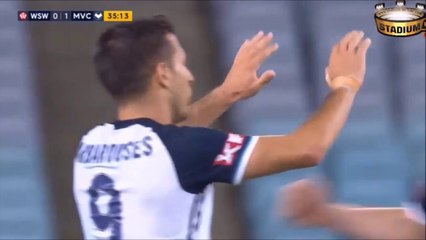 Western Sydney Wanderers vs Melboune Victory, amazing third goal by Barbarouses