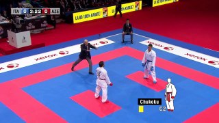 Final Male Kumite -75kg. Luigi Busa vs Rafael Aghayev. World Karate Championships new
