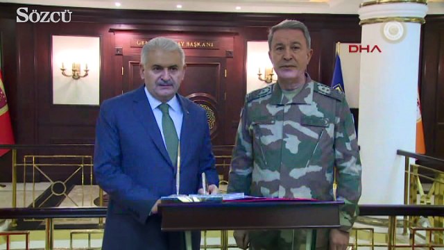 Başbakan Yıldırım, Genelkurmay Harekat Merkezi'nde