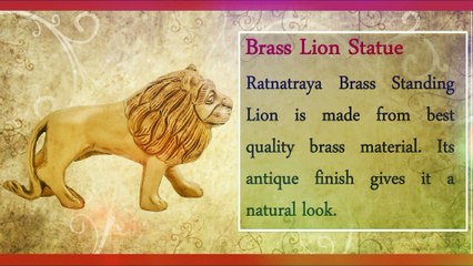 Brass Lion Figurine For Vastu Uses, Benefits & Placement By Dr. Abhiruchi Jain | Ratnatraya.com