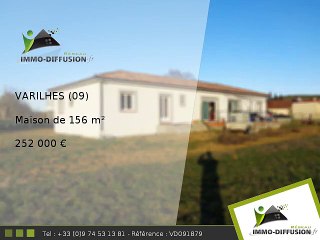 Maison A vendre Varilhes 156m2 - 252 000 Euros