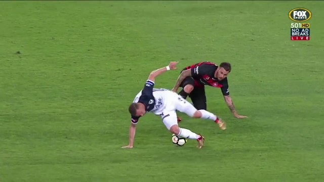0-1 (Berisha AMAZING Pass) Kosta Barbarouses Goal - Western Sydney Wanderers V Melbourne Victory - 19.01.2018