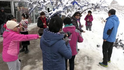 Turistler beyaz Kapadokya'ya hayran kaldı - NEVŞEHİR