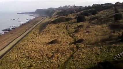 Looking for fossil shark teeth also flying a drone down here bay Kent. Uk