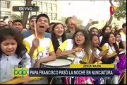 Papa Francisco: fieles realizan vigilia en la Nunciatura