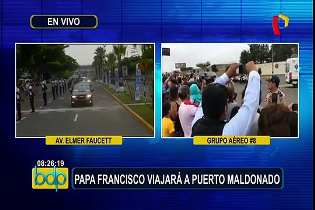 Papa Francisco viaja rumbo a Puerto Maldonado