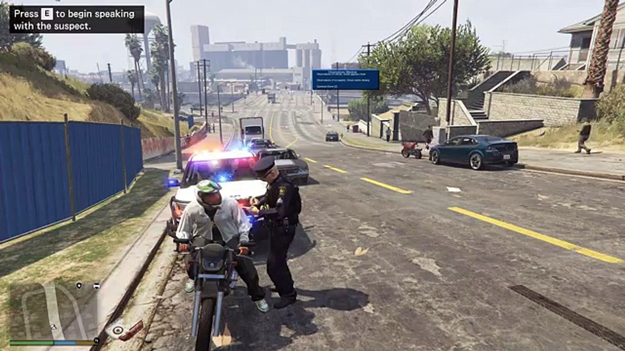 【GTA5】警察官になる#41 危険バイクに違反切符を交付！イギリス警察仕様｜LSPDFR実況
