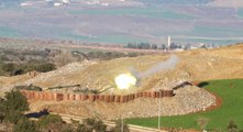 Türk Topları Afrin'i Yeniden Vurmaya Başladı, Atış Anı Saniye Saniye Görüntülendi