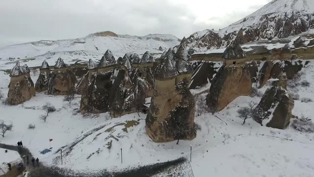 Turistler Beyaz Kapadokya'ya Hayran Kaldı (2)