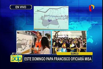 Base Las Palmas: todo va quedando listo para la misa del papa Francisco