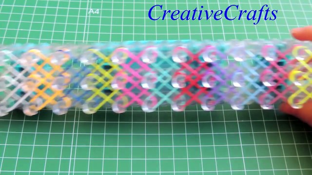 Como hacer una pulsera DOBLE X de gomitas, ligas. Rainbow Loom bracelet Double X