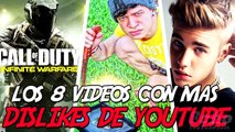 LOS 8 VIDEOS CON MAS DISLIKES DE YOUTUBE