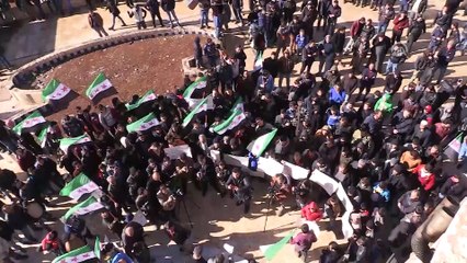 Suriyelilerden Afrin operasyonuna destek - AZEZ