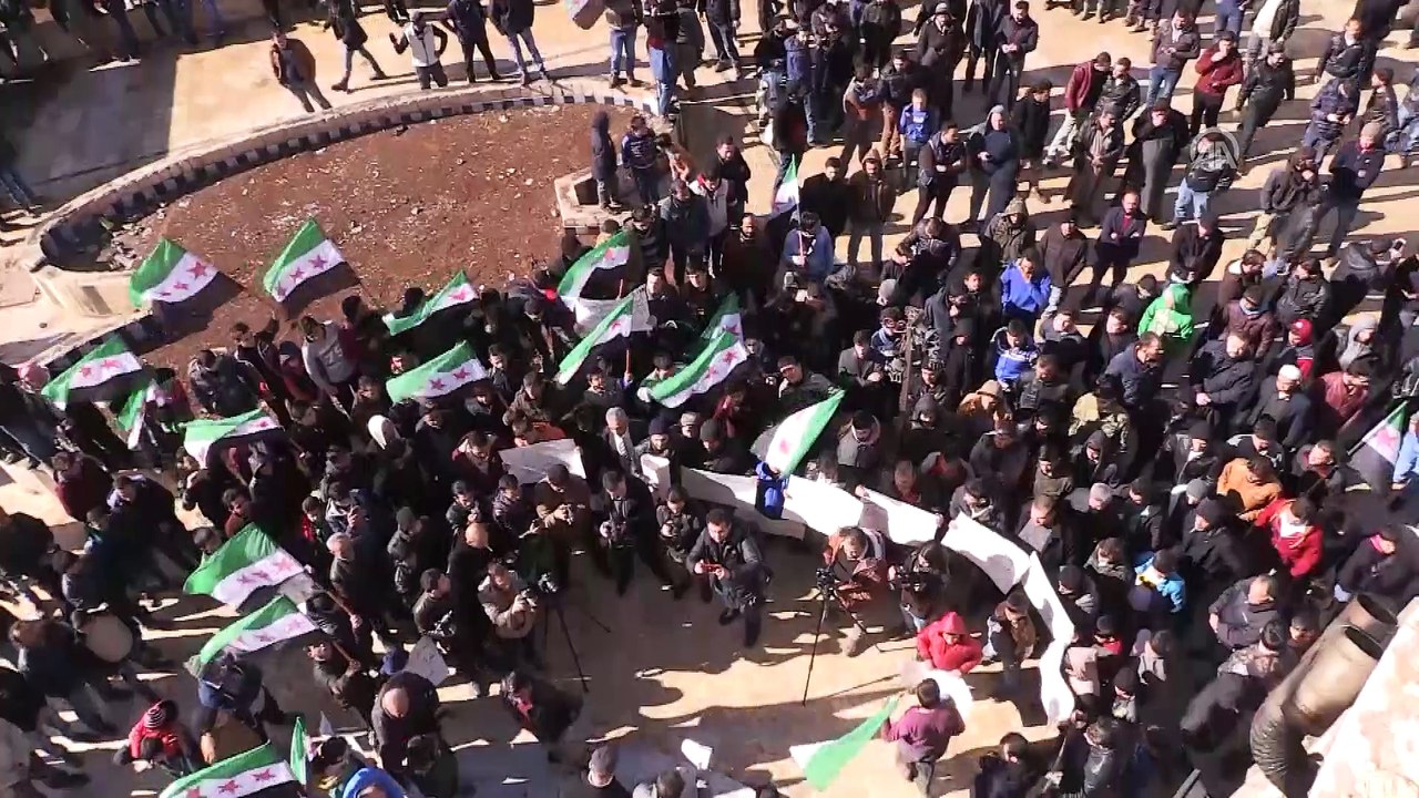 Suriyelilerden Afrin operasyonuna destek - AZEZ