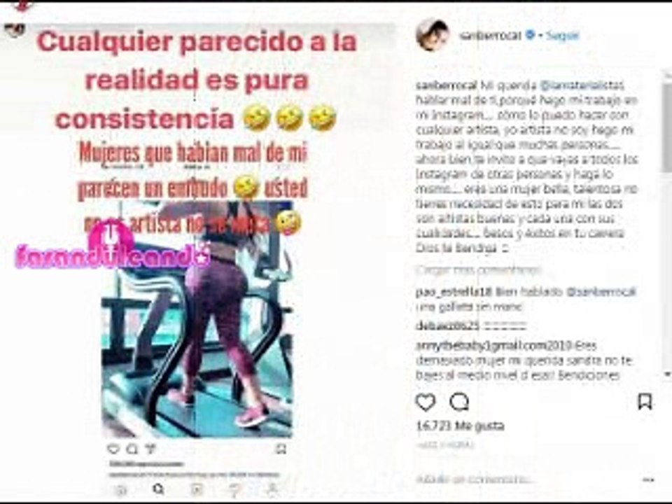 Sandra Berrocal y La Materialista se enfrentan en Instagram