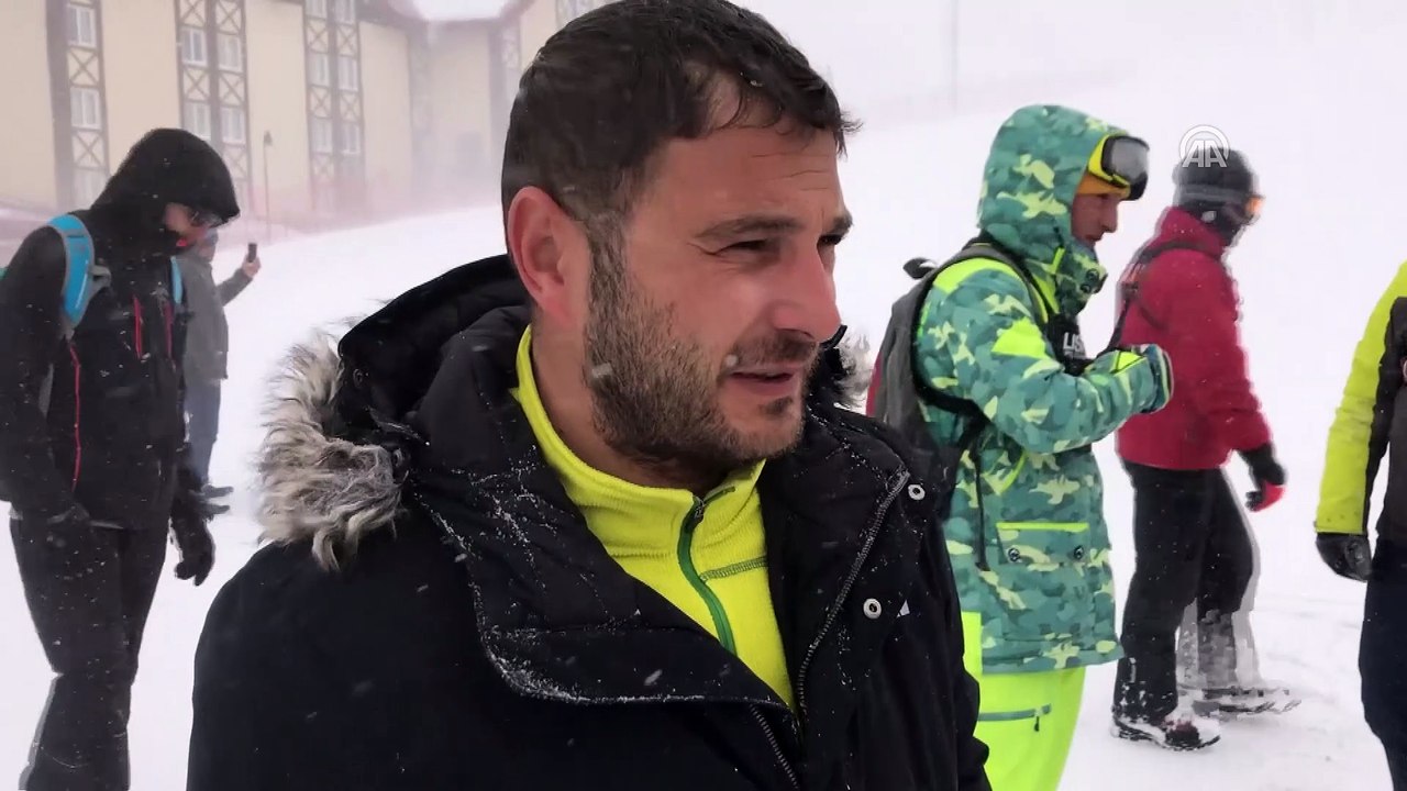 Snowboard Boardercross Dünya Şampiyonası'na kar engeli - ERZURUM