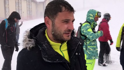Snowboard Boardercross Dünya Şampiyonası'na kar engeli - ERZURUM