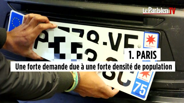 Le top 5 des départements plébiscités sur les plaques d'immatriculation
