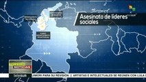Continúan los asesinatos de lideres sociales en Colombia