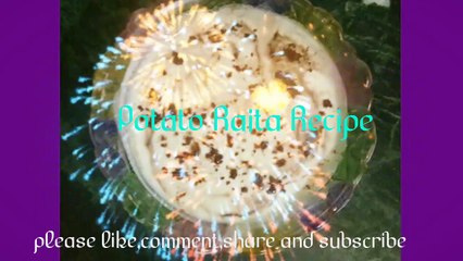 Very Easy And Simple Recipe of Potato Raita