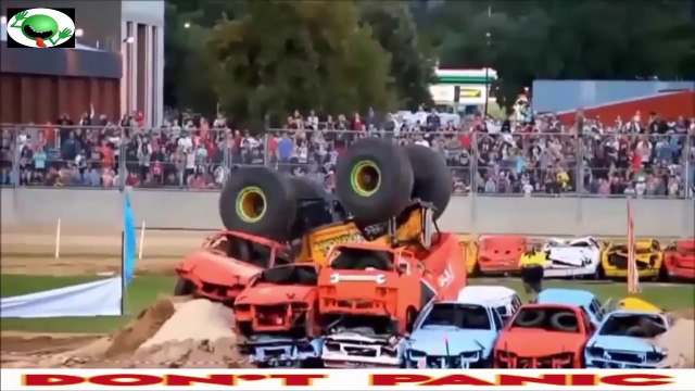 En iyi Canavar Kamyon Kazaları ve başarısız Ters Takla Kazaları ♥♦♣