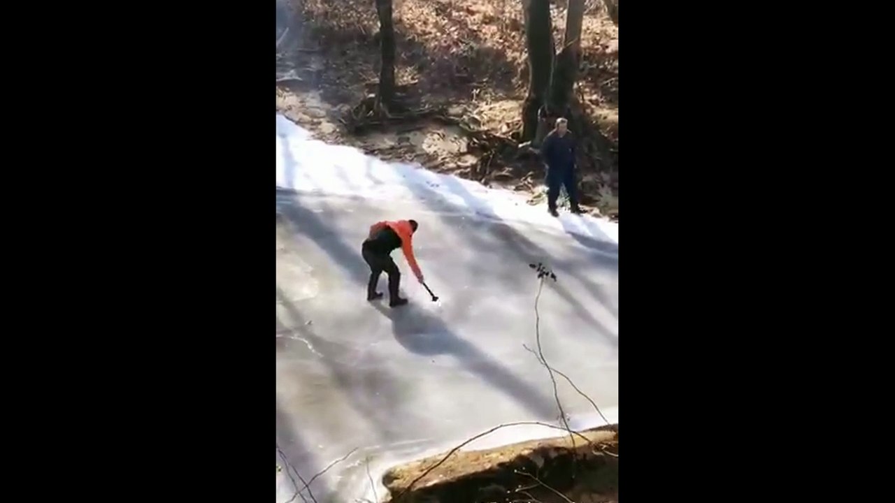 Ice River Baptism