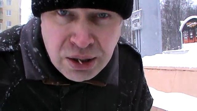 Зима, снег и волос на объективе