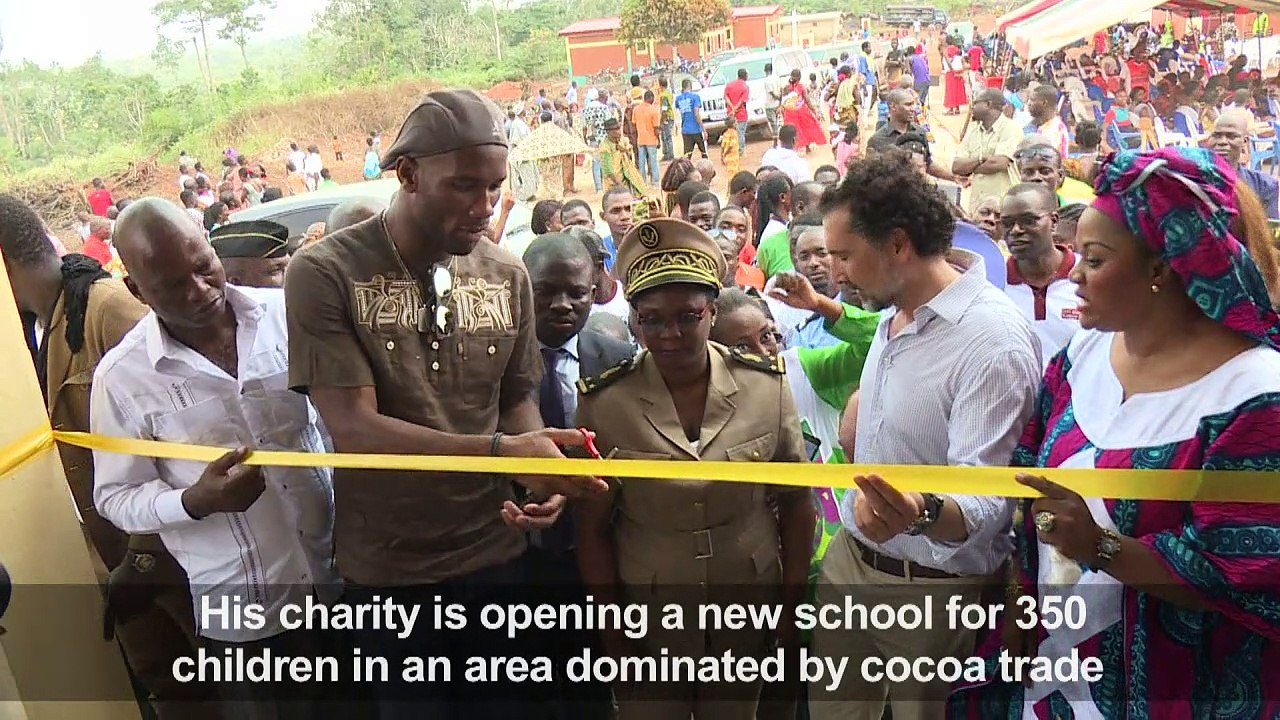 Football superstar Drogba fights for Ivorian education