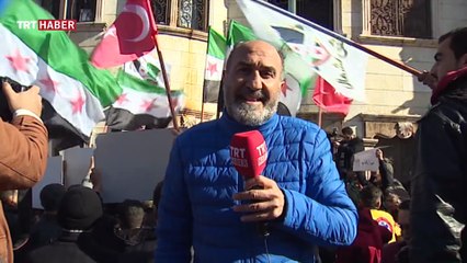 Suriyelilerden Afrin operasyonuna destek