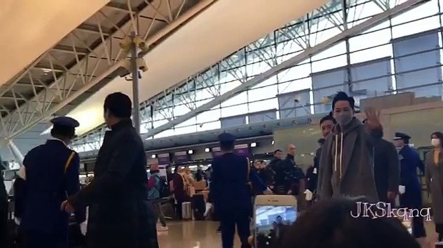 JANG KEUN SUK KANSAI AIRPORT ARRİVAL TO GIMPO AIRPORT KOREA 19.01.2018