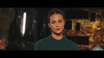 Excited by the new Tomb Raider trailer?Alicia Vikander has a message for PlayStation fans ahead of the arrival of Lara Crofts big-screen adventure in March