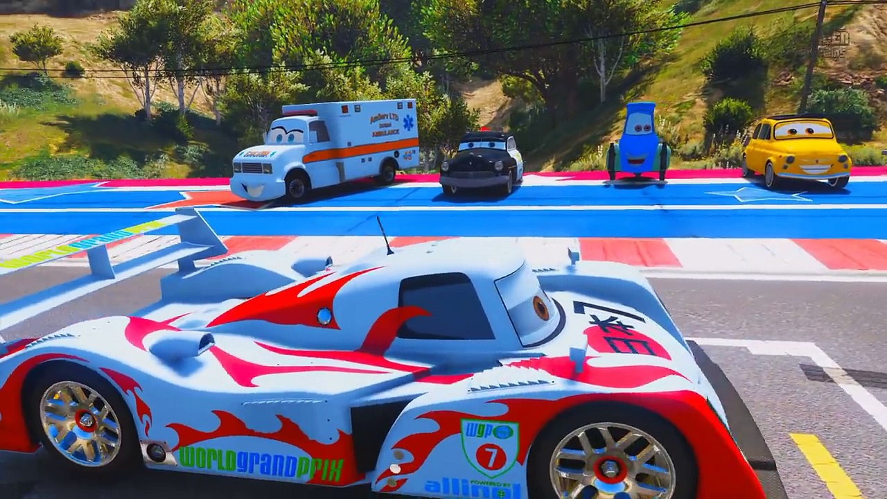 Street Race Cars 3 McQueen Jackson Storm Shu Todoroki Carla Veloso Cruz Ramirez  Friends for kids