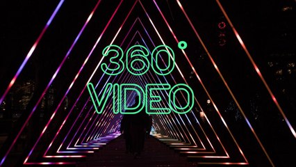 Lumiere London 2017: 360° video of dazzling light festival