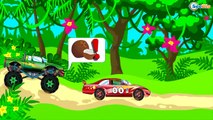 Racing Cars And Race Monster Trucks in the City. Full episodes CARTOON For Children