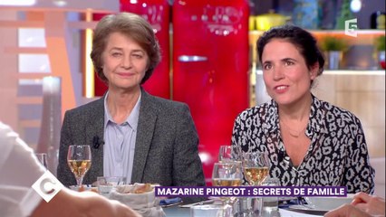 Charlotte Rampling et Mazarine Pingeot au dîner - C à Vous - 19/01/2018