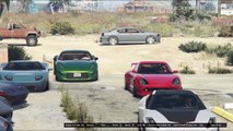 Grand Theft Auto V Online (PS4) | Street Car Meet Pt.1 | Car Show, Drag Racing, Bar Fight & More