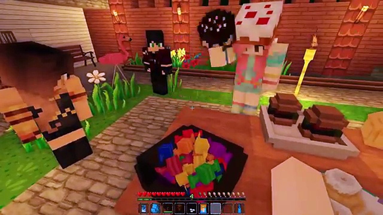 Minecraft Sleepover - BACKYARD CREEPY SLUMBER PARTY! (Minecraft Roleplay)