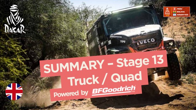 Summary - Truck/Quad - Stage 13 (San Juan / Córdoba) - Dakar 2018
