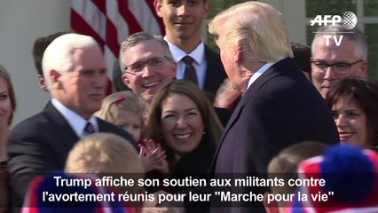 Trump soutient les militants anti-avortement