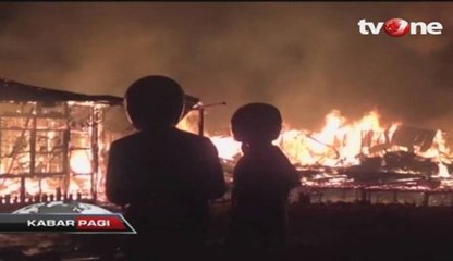 Puluhan Rumah di Kutai Timur Terbakar Ludes