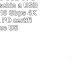Belkin Cavo USB 31 da USBC maschio a USBC maschio 10 Gbps 4K 100 W5 A PD