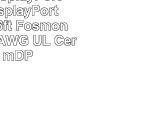 4K Mini DisplayPort al Mini DisplayPort Cavo 18m  6ft Fosmon UHD 4K  30 AWG  UL