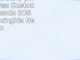 Exlene EVA Carry pelle dura Borsa Custodia per Nintendo 3DS XL LL con cinghia Nero