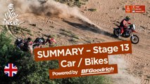 Summary - Car/Bike - Stage 13 (San Juan / Córdoba) - Dakar 2018