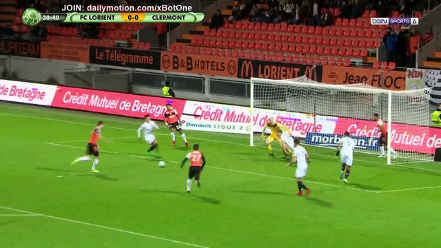 Lorient 1-0 Clermont Foot But Pierre Yves Hamel