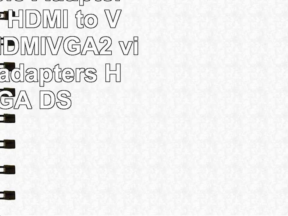 Techly Cable Adapter Converter HDMI to VGA IDATA HDMIVGA2  video cable adapters HDMI