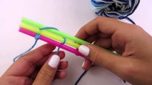 Craft Life ~ Easy Straw Weaving Yarn Bracelet Tutorial with a Sliding Knot Closure