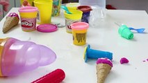 Cucuruchos de Helado con Play-Doh - Ice cream cones and Sundaes (Playdough)