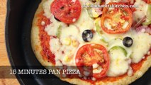 Pizza IN 15 MINUTES WITH OUT OVEN | No Oven, No Yeast Pizza Recipe | Easy Pizza Without Oven