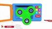 Learn Colors Microwave Oven Rainbow Fidget Spinner Vehicles For Children Kid Learning Colours-